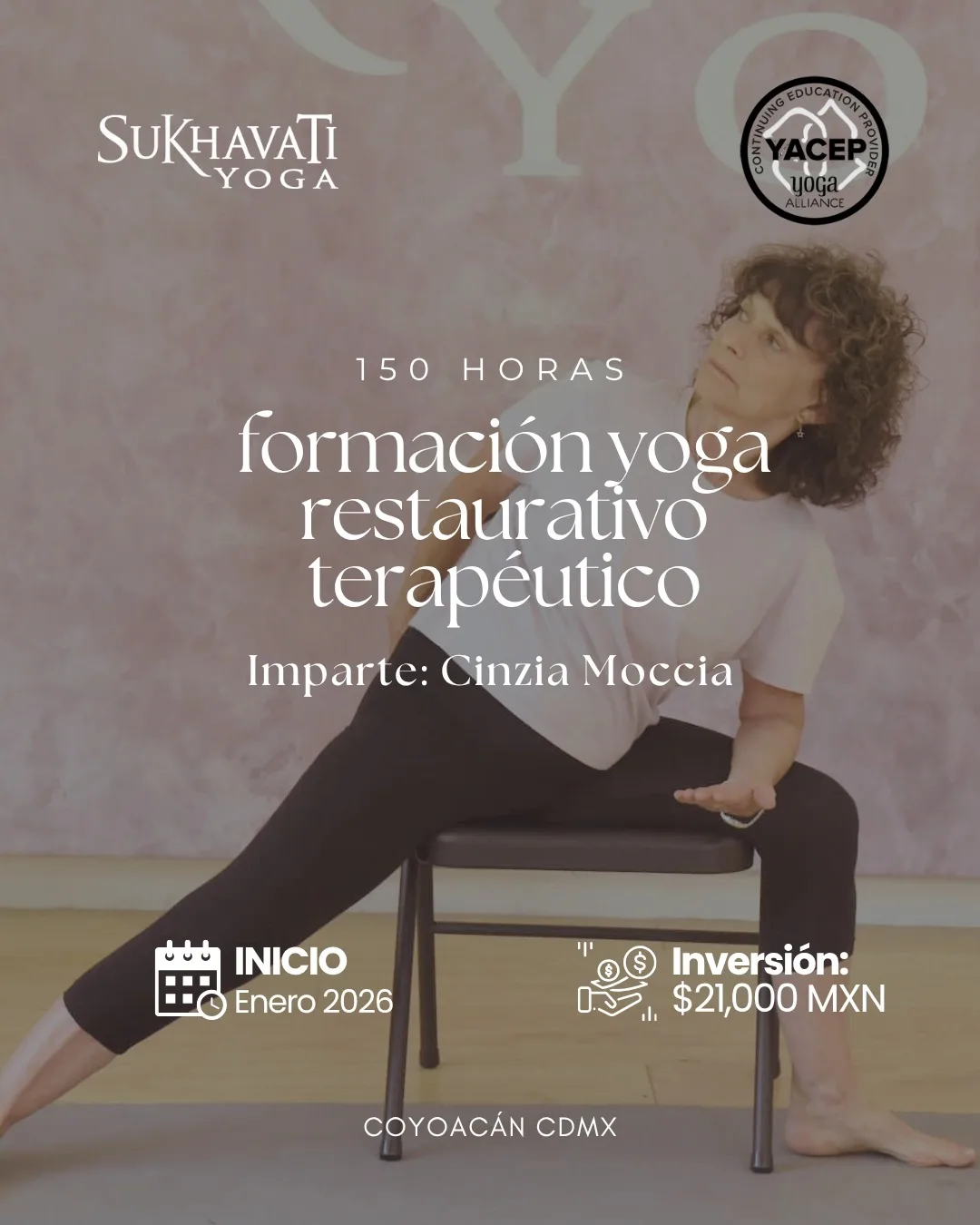 formación yoga restaurativo terapéutico, con Cinzia Moccia